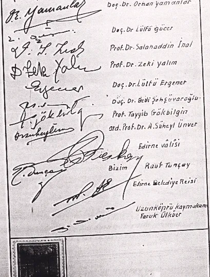 Ord. Prof. Dr. A. Süheyl Ünver ve Edirne Üniversite Haftası (1957)