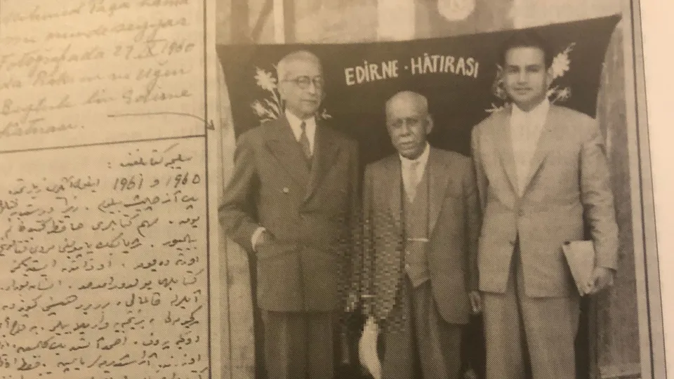 Ord. Prof. Dr. A. Süheyl Ünver'in anılarında Hafız Râkım Ertür ve Edirne