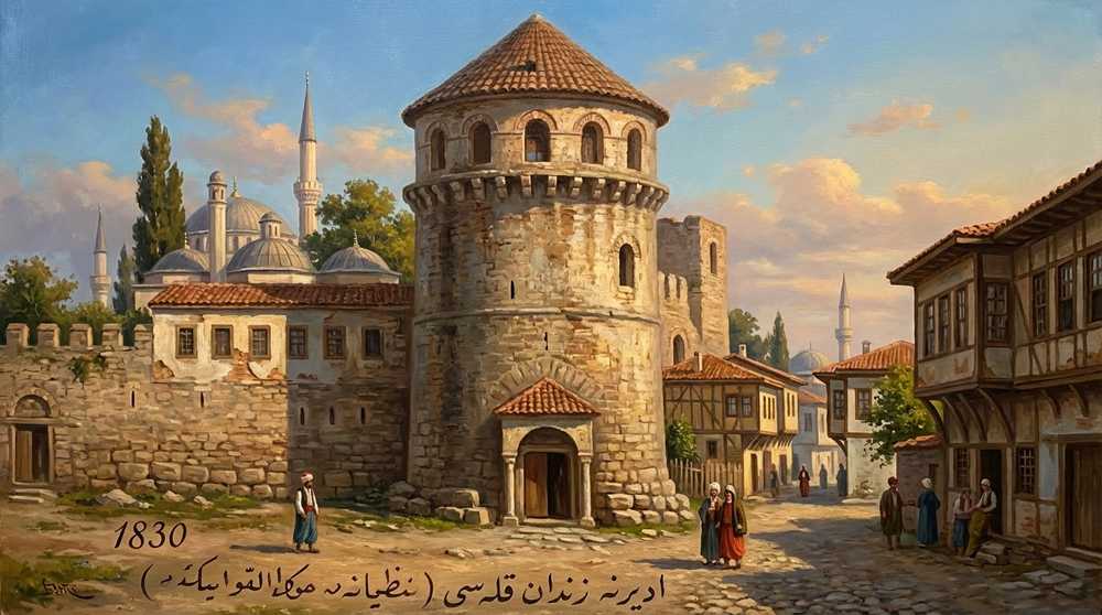 Resim 3: Zindan Kulesi, 1830 (Dr. Rıfat Osman Bey’in Aleksandr Zografos’tan çizdiği resim)