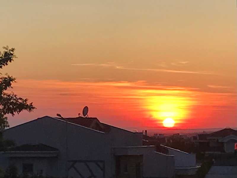 Edirne’de güneşin batışı