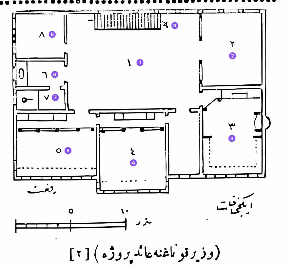 Resim 8 - Vezir Konağı’na ait  ikinci kat projesi