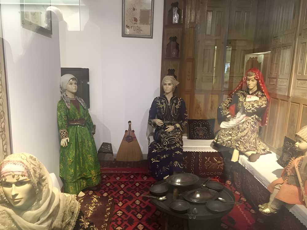 Resim 1: Edirne kadın kıyafetlerine bir örnek (Edirne Arkeoloji ve Etnografya Müzesi)