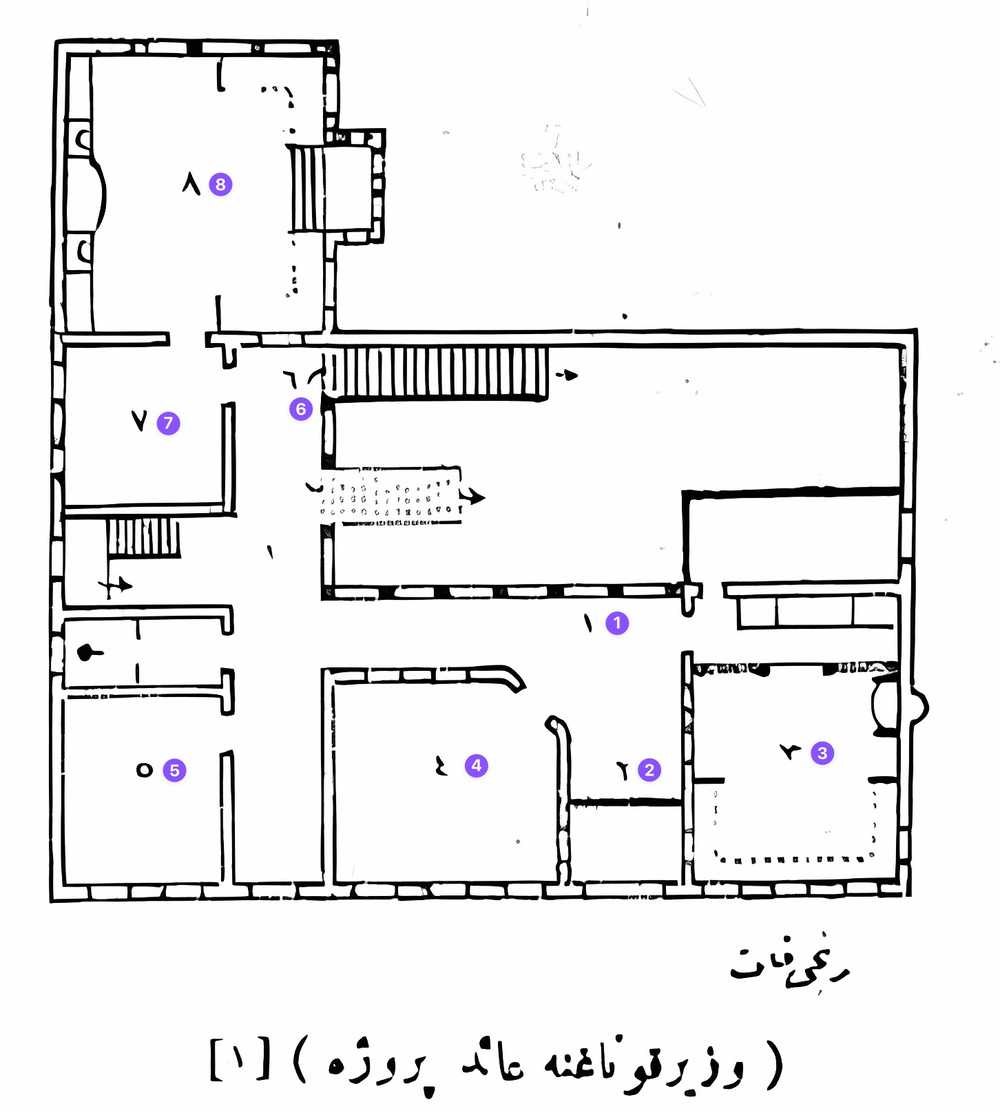 Resim 7 - Vezir Konağı’nın Birinci kat projesi